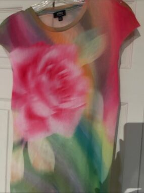 Alfani Women's Pink Floral Short-Sleeve Casual Top